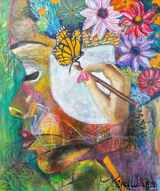 No reproduction without written permission. Original artwork by Traci Williams — Believe You Can™