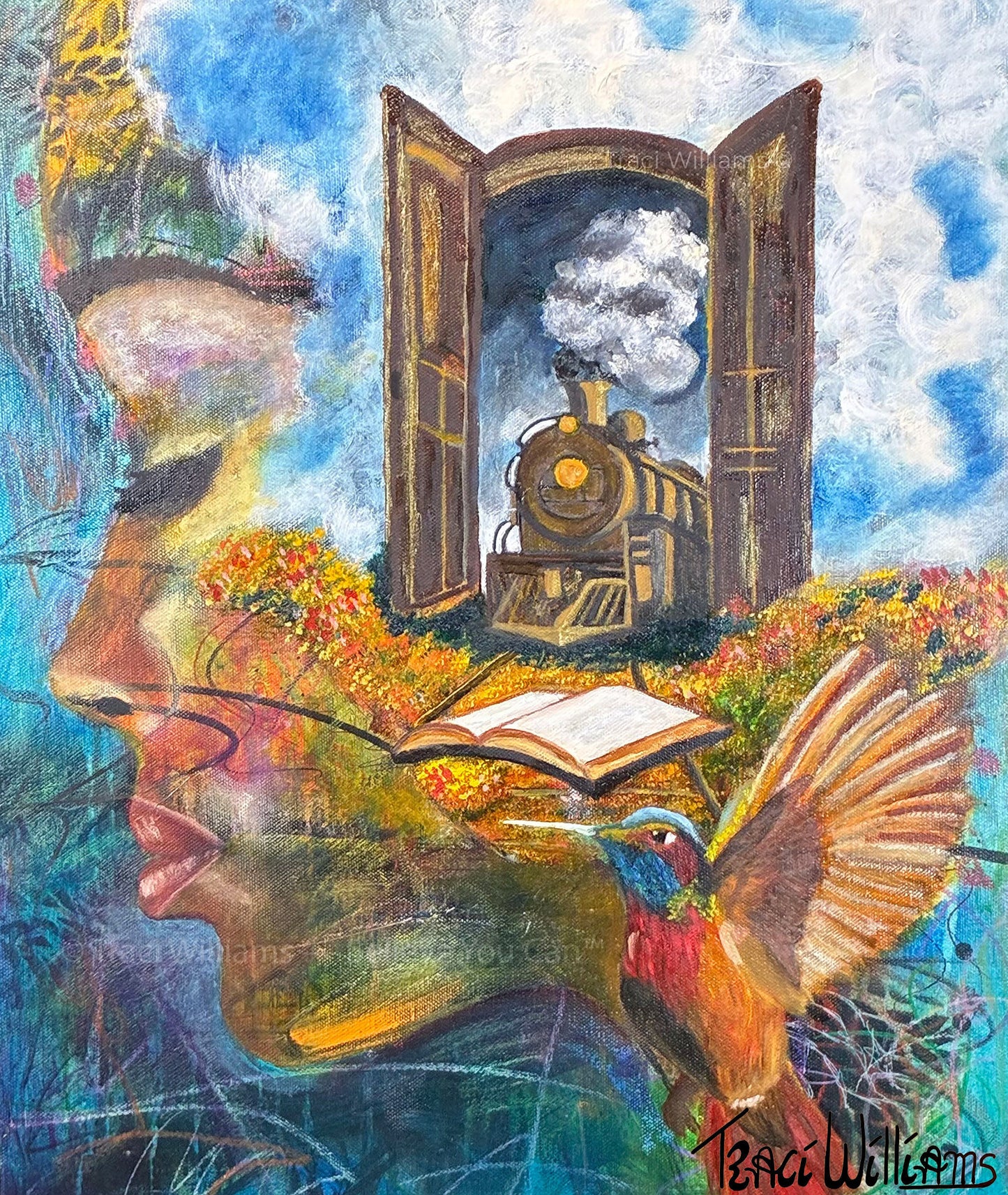 No reproduction without written permission. Original artwork by Traci Williams — Believe You Can™