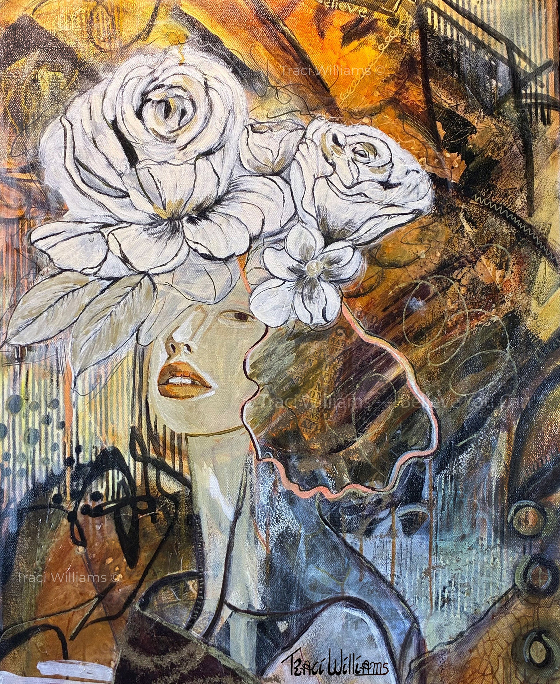 No reproduction without written permission. Original artwork by Traci Williams — Believe You Can™