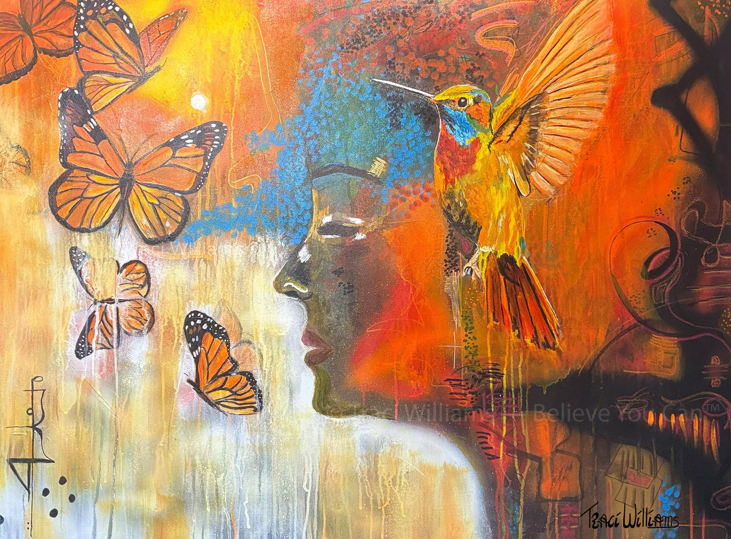 No reproduction without written permission. Original artwork by Traci Williams — Believe You Can™