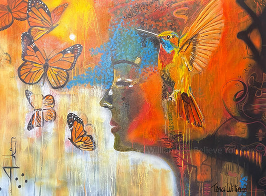 No reproduction without written permission. Original artwork by Traci Williams — Believe You Can™