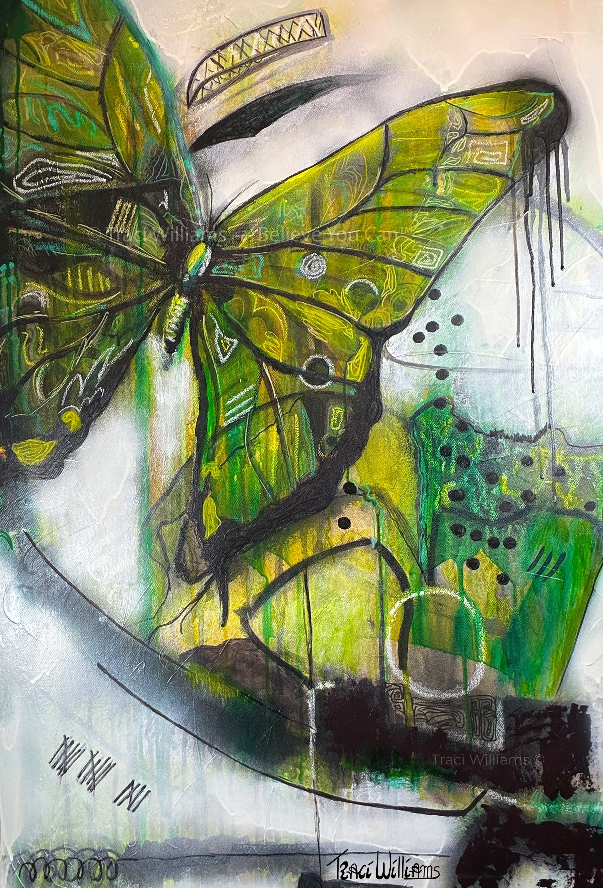 No reproduction without written permission. Original artwork by Traci Williams — Believe You Can™