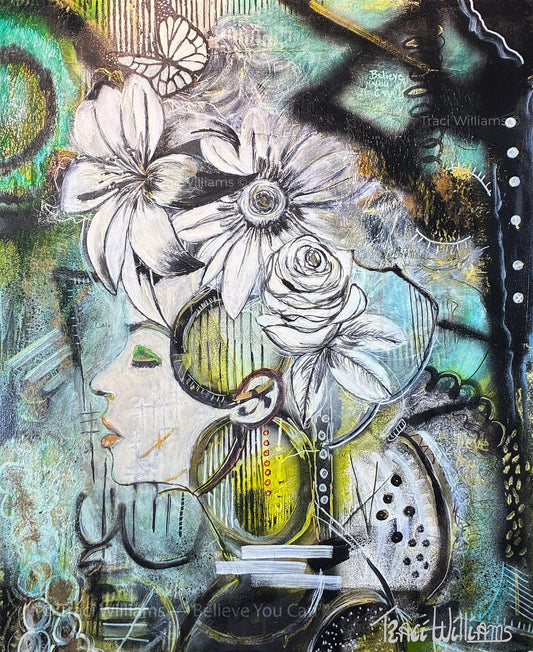 No reproduction without written permission. Original artwork by Traci Williams — Believe You Can™