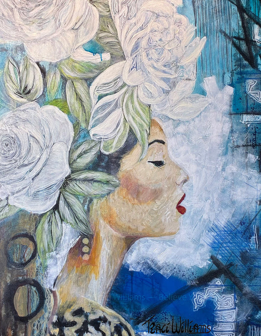 No reproduction without written permission. Original artwork by Traci Williams — Believe You Can™